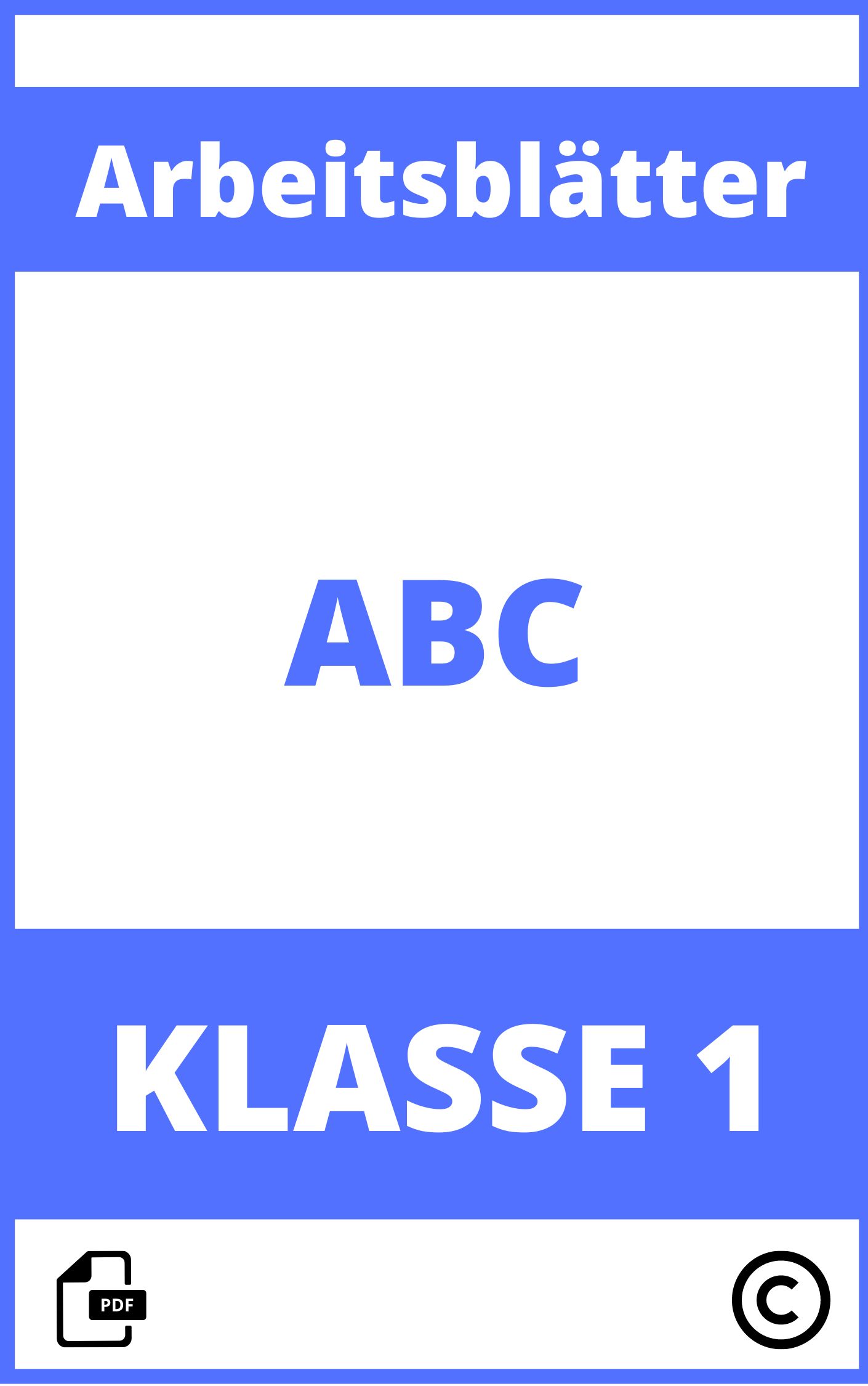 1 Klasse Abc Arbeitsblätter Zum Ausdrucken